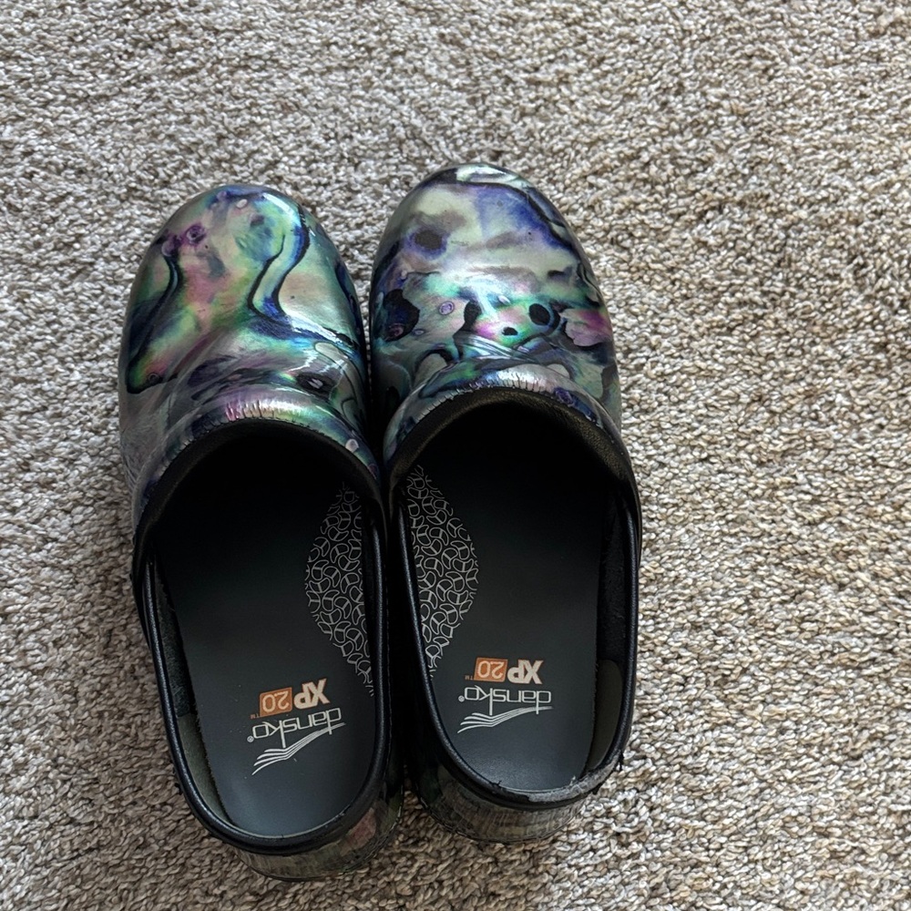 Dansko Iridescent Patterned Clogs - image 1